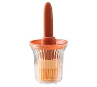 Bouteille d'huile d'olive avec pinceau en silicone - Distributeur d'huile alimentaire pour la cuisine - Flacon distributeur d'huile alimentaire 2 en 1 avec pinceau de cuisson en silicone - Réservoir