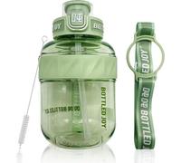 Bouteille d'hydratation pour enfants de 1,1 l, sans BPA, incassable, idéale pour les cyclistes, les écoliers, les amateurs de fitness et les amateurs d'activités de plein air, bouteille d'eau verte.