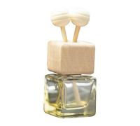 Bouteille diffuseur vide pour voiture,Bouteille en verre de désodorisant de voiture vide - Décoration automobile avec couvercle en bois, accessoires de, parfum d'ornement, ventilation de voitu