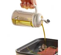 ＬＡＭＡＳＥＤ Bouteille Distributrice d'Huile d'Olive avec Bec Verseur Automatique - 500ml en Verre, Graduée, Étanche et Lavable au Lave-Vaisselle