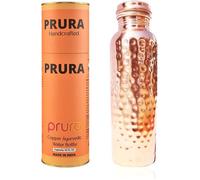Bouteille Eau Cuivre Martelé - 1 Unité - Cuivre Pur - Étanche Ayurvédique - Sport Bureau Voyage - 1 Litre UMD MUSICAL