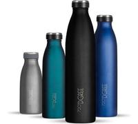 Bouteille en acier inoxydable - 1 L - sans BPA, étanche, résistante aux acides - Bouteille isotherme pour le sport, l'université, l'école, la salle de sport, les activités de plein air et le camping