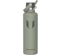 Bouteille en acier inoxydable avec paille, 1000 ml, motif sauge