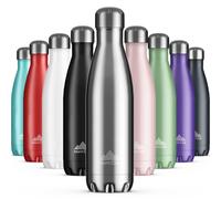 Bouteille en acier inoxydable de 1 litre, isolée sous vide, pour boissons chaudes et froides