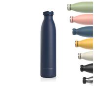 Bouteille en acier inoxydable de LARS NYSØM | Bouteille d'eau isolée sans BPA | Bouteille d'eau anti-éclaboussures pour le sport, le vélo, les chiens, les enfants 750ml Marine