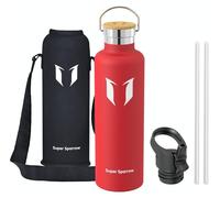 Bouteille en acier inoxydable, disponible en 350 ml, 500 ml, 620 ml, 750 ml et 1 litre.