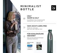 Bouteille en acier inoxydable LARS NYSØM | Bouteille isolée sans BPA | Bouteille d'eau anti-éclaboussures pour le sport, le vélo, le chien, le bébé, les enfants 750ml Bayberry