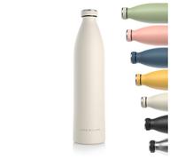 Bouteille en acier inoxydable LARS NYSØM | Bouteille isolée sans BPA | Bouteille d'eau anti-éclaboussures pour le sport, le vélo, le chien, le bébé, les enfants 1500ml Buttercream