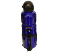 Bouteille en aluminium Ibenzoa® de 750 ml – design sportif, étanche, sans BPA, avec bouchon à tire-bouchon, capuchon de protection noir, inclut un support pour vélo et des vis de fixation