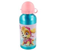 Bouteille en aluminium pour enfants - Gourde pour enfant - Bouteille d'eau réutilisable de 400 ml - Pat' Patrouille - Skye et Everest