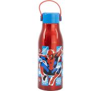 Bouteille en aluminium pour enfants Spiderman Marvel Gourde 760 ml avec bouchon dévissable et poignée en silicone