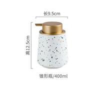 Bouteille En Céramique Pour Lotion Et Savon Portable, Distributeur Cylindrique, Bouteille Pour Shampoing, Gel Douche, Pot, Fournitures De Salle De Bain, 400ml