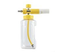 Bouteille en mousse colorée avec raccord rapide de 6,35 mm pour nettoyeur haute pression, buse rotative grand angle de 60 degrés pour lavage de voiture, réservoir distributeur de savon en plastique