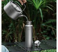 Bouteille en titane, 750 ml, étanche, idéale pour les activités de plein air, pour le thé et le café