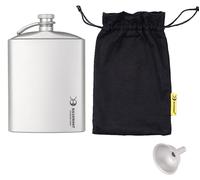 Bouteille en titane, bouteille à vin portable avec entonnoir et bouchon à vis avec clip