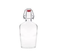Bouteille en verre 250 ml « Fiaschetta », ovale, ouverture : fermeture à bascule