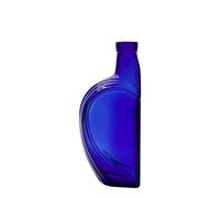 Bouteille en verre 375 ml 'Sweethearts', rectangulaire, bleu royal, ouverture : bouchon en liège
