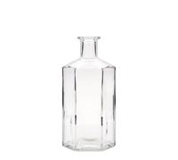 Bouteille en verre 500 ml Apothicaire 'Jimmy', hexagonale, ouverture : bouchon en liège