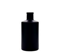 Bouteille en verre 500 ml 'Caroline', noire, ouverture : liège