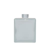 Bouteille en verre 500 ml « Cube », carrée, givrée, ouverture : bouchon en liège
