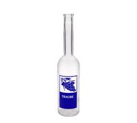 Bouteille en verre 500 ml « Opera », motif : raisin, ouverture : bouchon en liège
