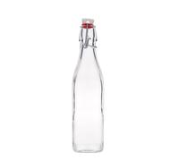 Bouteille en verre 500 ml 'Swing, carrée, ouverture : fermeture à levier'