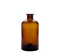 Bouteille en verre de 500 ml, pharmacie, brune, ouverture : bouchon en liège