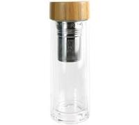 Bouteille en Verre Double Paroi 33cl avec Infuseur - INFUZZ - ALTOBUY Transparent G
