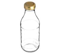 Bouteille en verre - Flacon à teinture - Contenance : 330 ml - Avec bouchon - Pour jus et vodka - Convient pour un usage alimentaire - 1 pièce