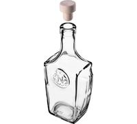 Bouteille en verre - Flacon pour teinture - 500 ml - Bouchon synthétique - Lot de 5