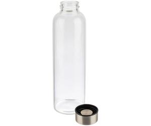 Bouteille en verre réutilisable Unyqoos® de 0,55 l – transparente, sans BPA, lavable au lave-vaisselle, robuste, idéale pour le bureau, le sport et les déplacements
