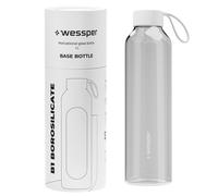 Bouteille en verre Wessper 1 L Activemax | Gourde pour eau, jus, fitness et b...