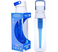 Bouteille filtrante 700 ml, bleue, pour l'eau potable
