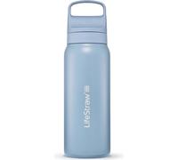 Bouteille filtrante LifeStraw Go 2.0 Bleu Islandais en acier inoxydable isolée 700 ml - Bleu