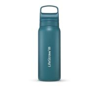Bouteille filtrante LifeStraw Go 2.0 Laguna Teal en acier inoxydable isolée 700 ml - Bleu