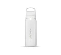 Bouteille filtre à eau LifeStraw Go 2.0 isolée en acier inoxydable 1 litre-Blanc