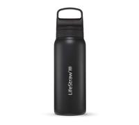 Bouteille filtre à eau LifeStraw Go 2.0 isolée en acier inoxydable 700 ml-Noir