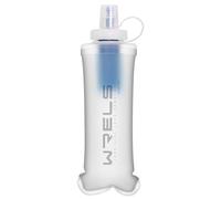 Bouteille filtre à eau pliable, 500 ml, sans BPA, filtre les virus, les bactéries et les microplastiques. Couleur : blanc. Idéale pour les activités de plein air, le camping et la randonnée