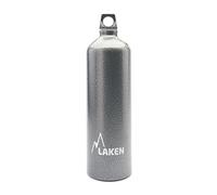 Laken Gourde aluminium Futura – couvercle à visser avec passant, goulot étroit, 1,5 L, granit gris