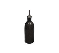 HOME DECO FACTORY - KA4738 Bouteille Huile Vinaigre 40 ramique - Accessoire de Table Élégant - Dimensions 7.10 x 7.10 x 25.00 cm - Coloris Noir Naturel