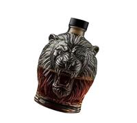 Bouteille infuseur à whisky en verre robuste avec tête de lion pour décoration de maison, pubs et cadeau