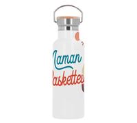 Bouteille Inox Gourde Thermo Isotherme - Maman Basketteuse Sport Basketball Ballon Mère - 500 ml (17 oz)