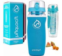 Bouteille isotherme 1 L sans BPA avec infuseur et housse