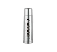 Avizar Bouteille isotherme 1 L en acier inoxydable avec bouchon anti-fuite Argent