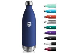 Bouteille Isotherme 1L, Gourde Isotherme Étanche, Gourde Inox Réutilisable, Bouteille d'eau sans BPA, Double Paroi, Gourde Métal Durable pour École, Sport, Bureau, Gym, Yoga, Camping, Randonnée