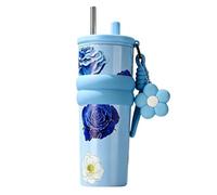 Bouteille isotherme 316 en acier inoxydable avec paille pour boissons froides 710 ml