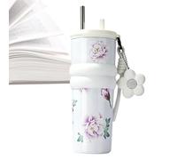Bouteille isotherme 316 en acier inoxydable avec paille pour boissons froides 710 ml