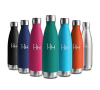 Bouteille Isotherme 500ml, Gourde Inox Réutilisable, Gourde Isotherme Étanche, Bouteille d'eau sans BPA, Double Paroi, Gourde Métal Durable pour École, Sport, Bureau, Gym, Yoga, Camping, Randonnée