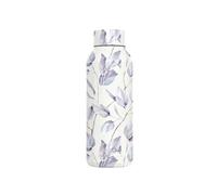 Bouteille Isotherme 510 ml au Décor Floral Bouquet Etanche Gris