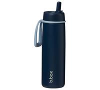 Bouteille Isotherme à Bec rabattable b.box, Acier Inoxydable Triple Couche, Garde les Boissons Froides jusqu’à 44 Heures, Couvercle Antifuite avec Paille en Acier Inoxydable, Sans BPA, 690 ml